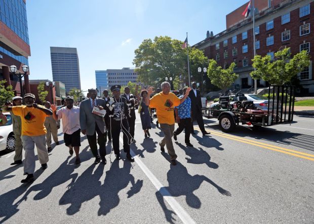Protestors hit the streets in Clayton